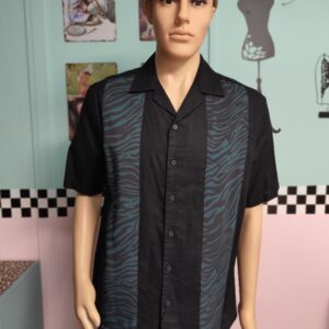 Camisa negra cebra