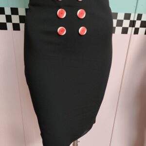 Falda negra elastica talla40