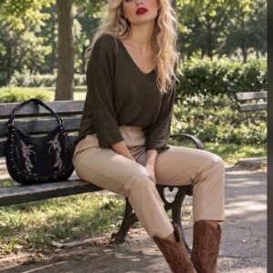 Jersey fino marron