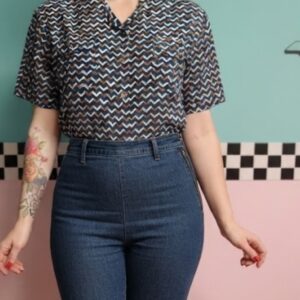 Camisa tonos marrones espiga